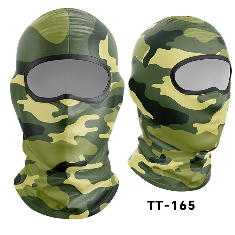 Cycling Windproof Hood Dust and Sun Protection Summer Camouflage Mask
