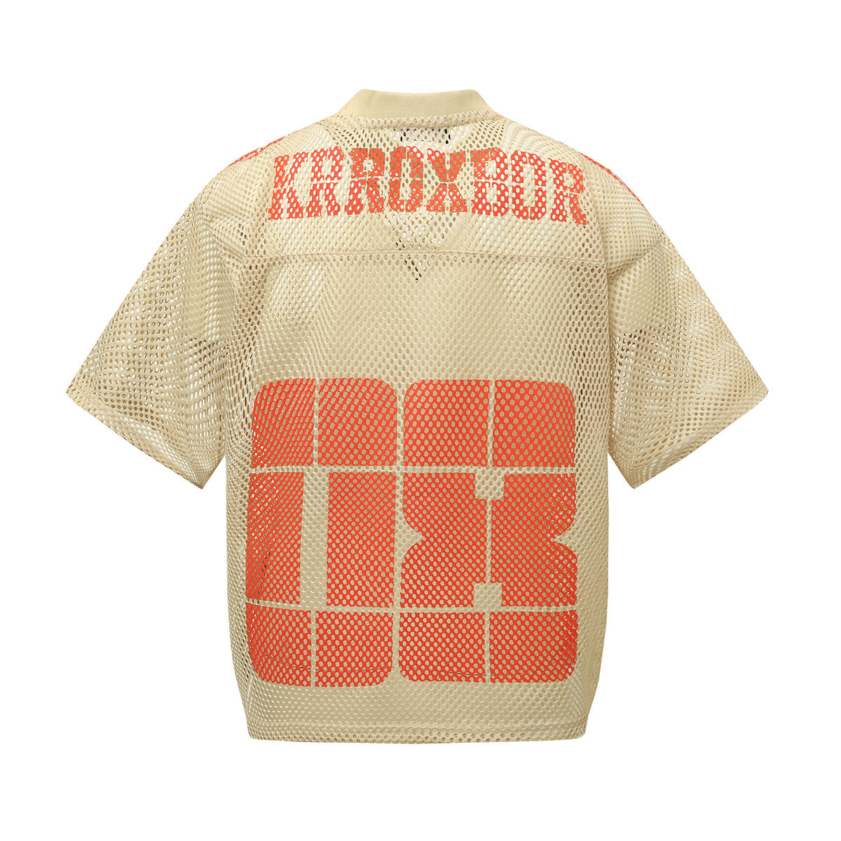 Remeras rock nacional summer short-sleeved hiphop mesh hollowed-out sports T-shirt