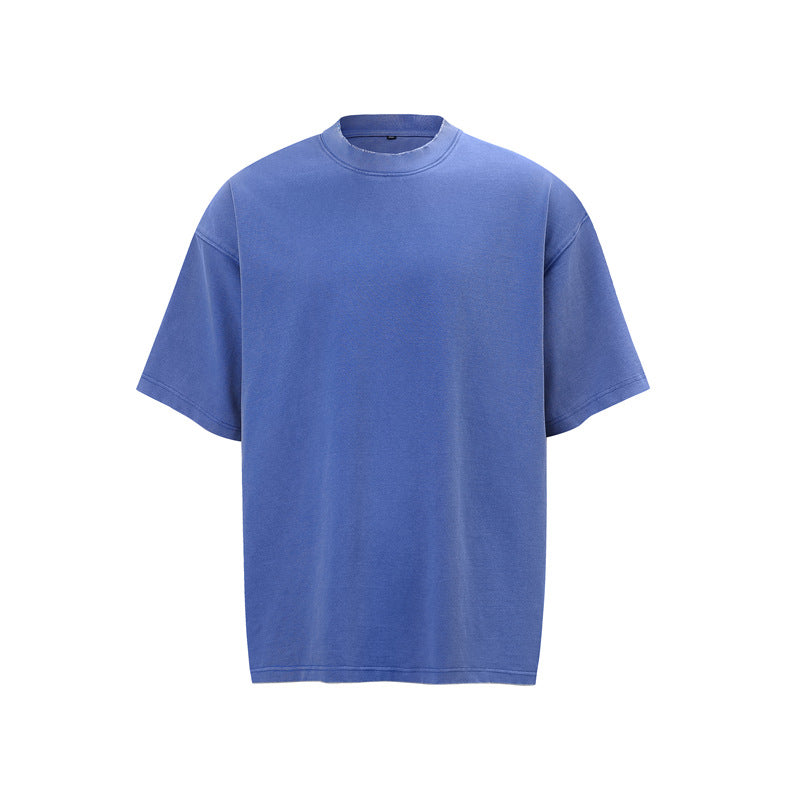 Hip hop clothing new york summer short sleeves hip hop washed tee loose t-shirt short sleeves