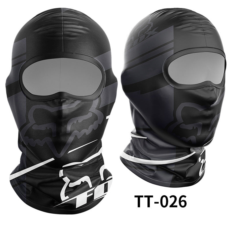 Cycling Windproof Hood Ice Silk Full Face Sunscreen