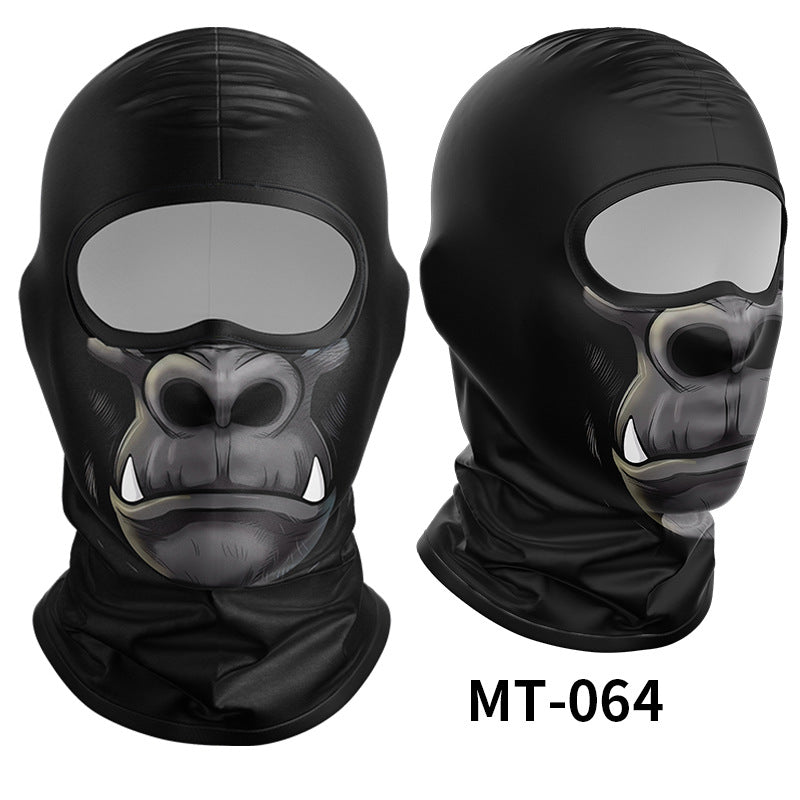 Cycling Windproof Hood Breathable Sunscreen Men's and Women's Ice Silk Fabric
