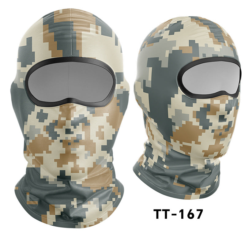 Cycling Windproof Hood Dust and Sun Protection Summer Camouflage Mask