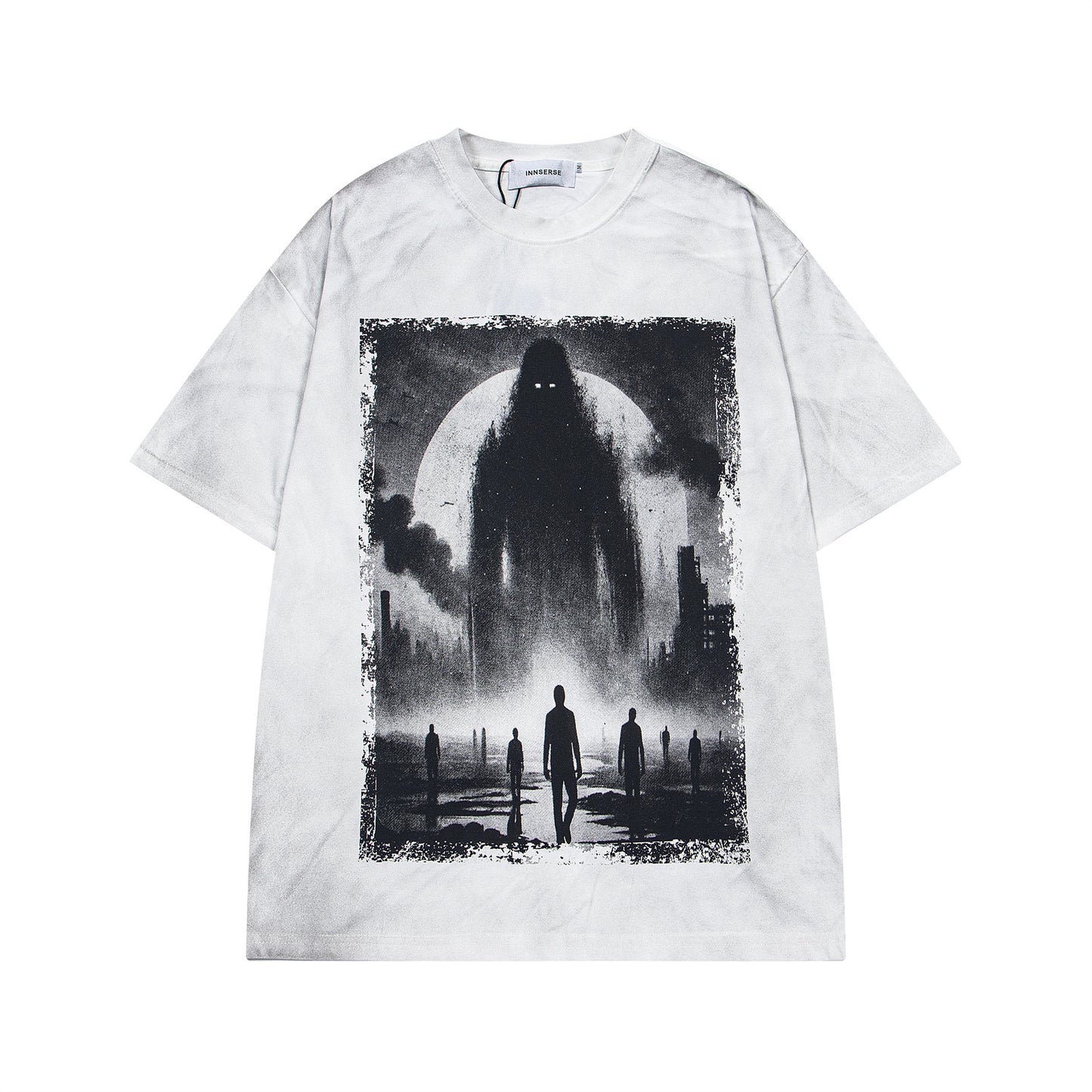 Nyc T Shirt Old Tie-dye Short Sleeve T-Shirt Summer Loose Casual Top
