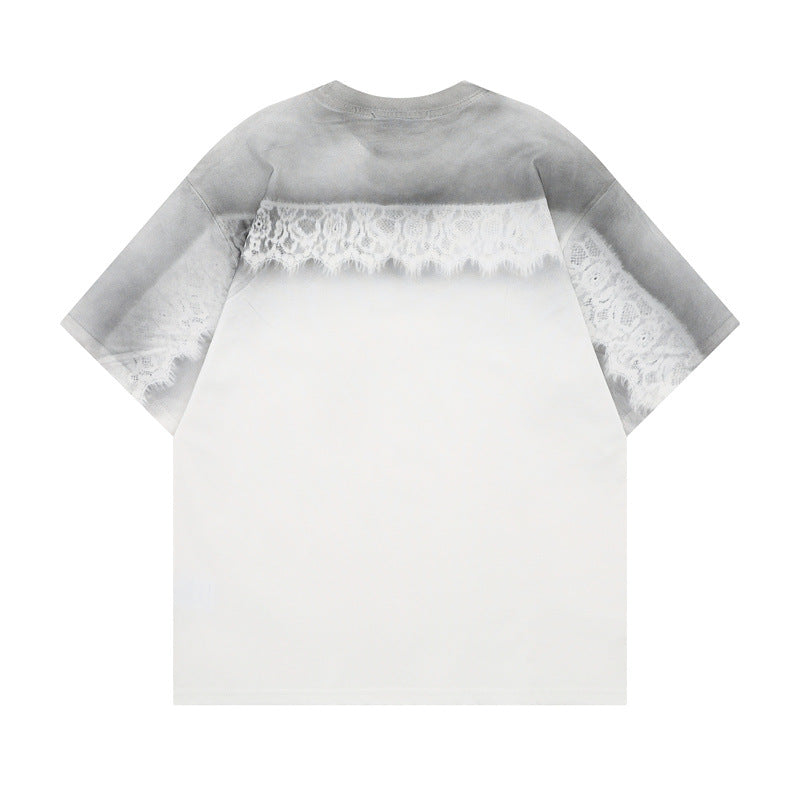 US drip outfits Summer Vintage Casual Loose Short Sleeve T-Shirts