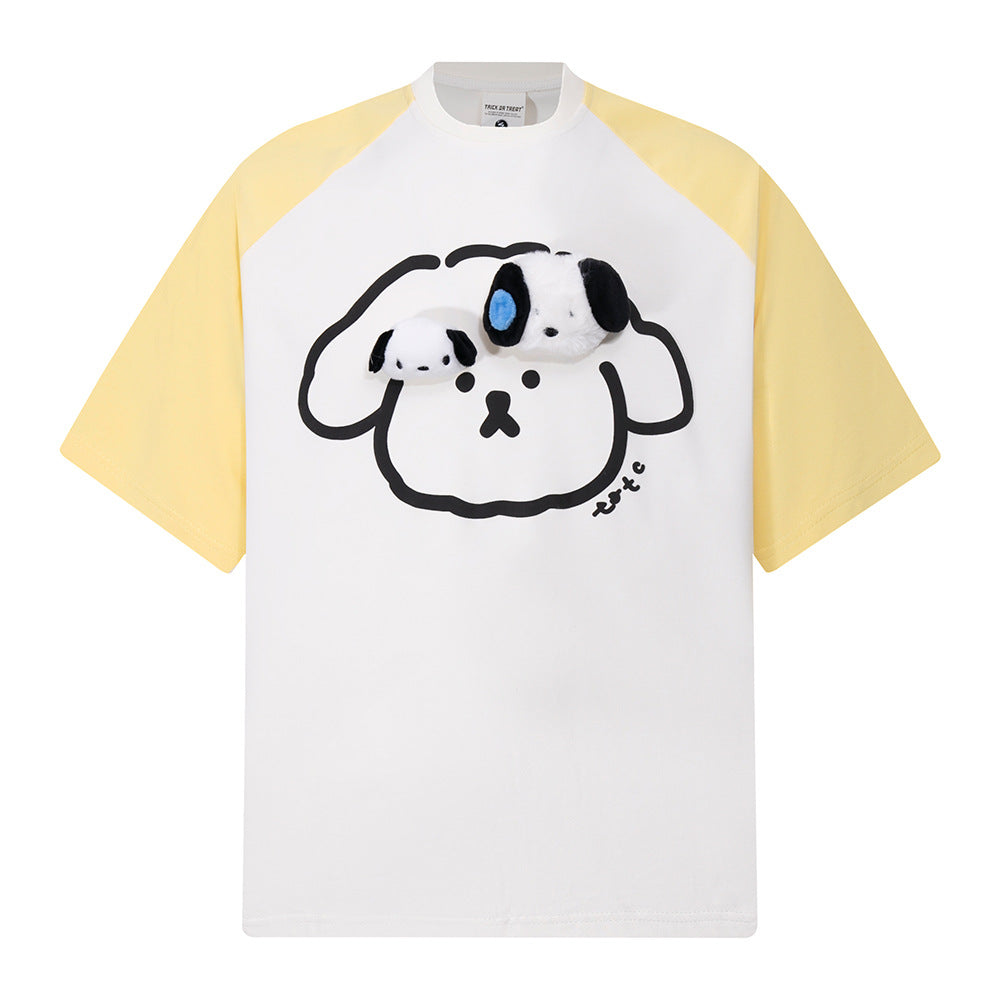 Nostalgia T Shirts Summer Loose Short Sleeve Casual Top