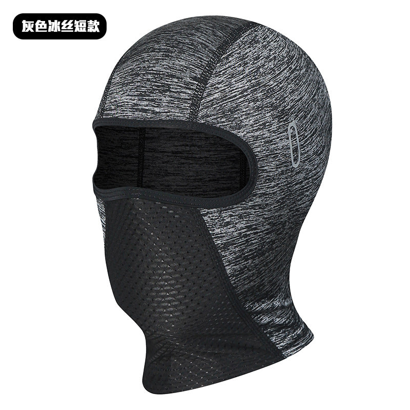Cycling Windproof Hood Sunscreen UV Protection Full Face Ice Silk Fabric Men's and Women's Spring and Summer