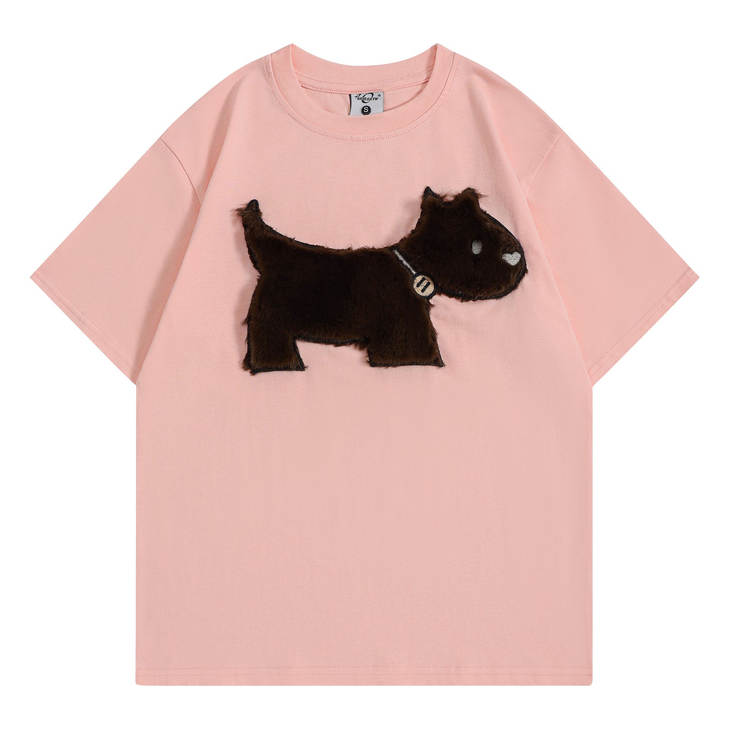 Camisetas streetwear Summer Vintage Fun Dog Casual Loose Short Sleeve T-Shirt