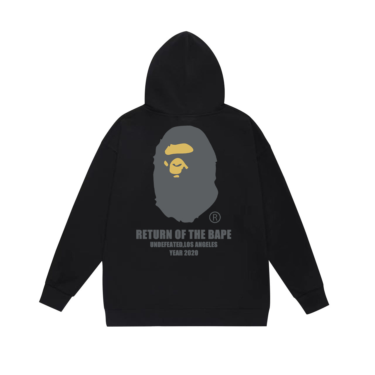 Ape Hoodie Autumn/Winter Letter Print Loose Hoodie Pullover Ape Sweater