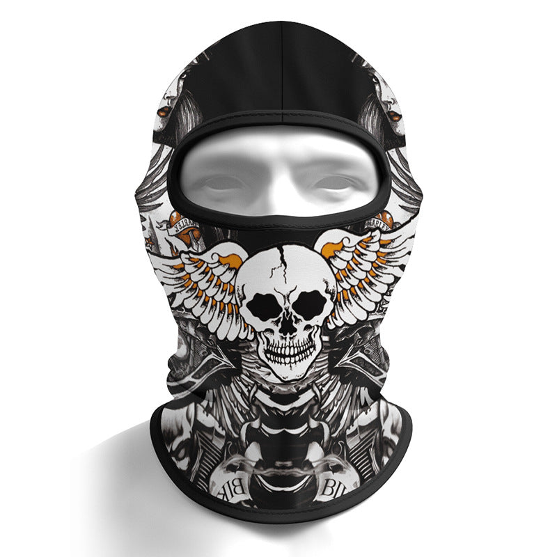 Cycling Windproof Hood Sunscreen Windproof Ice Silk Fabric Full Face Protection
