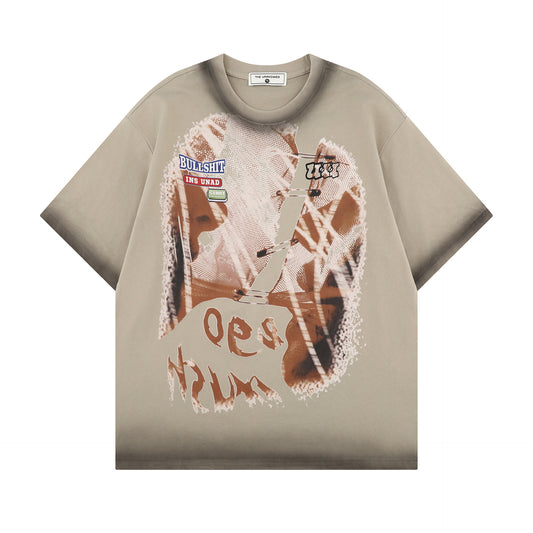 T shirt vintage usa summer hip hop print t-shirt short sleeve
