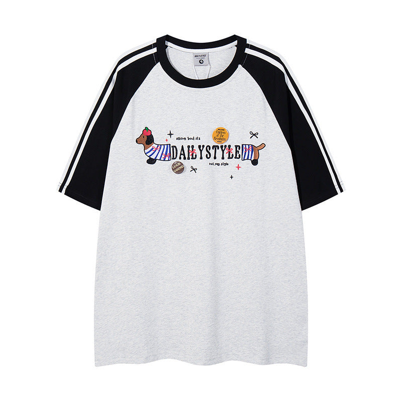 Camisetas streetwear Summer Vintage Casual Loose Short Sleeve T-Shirt