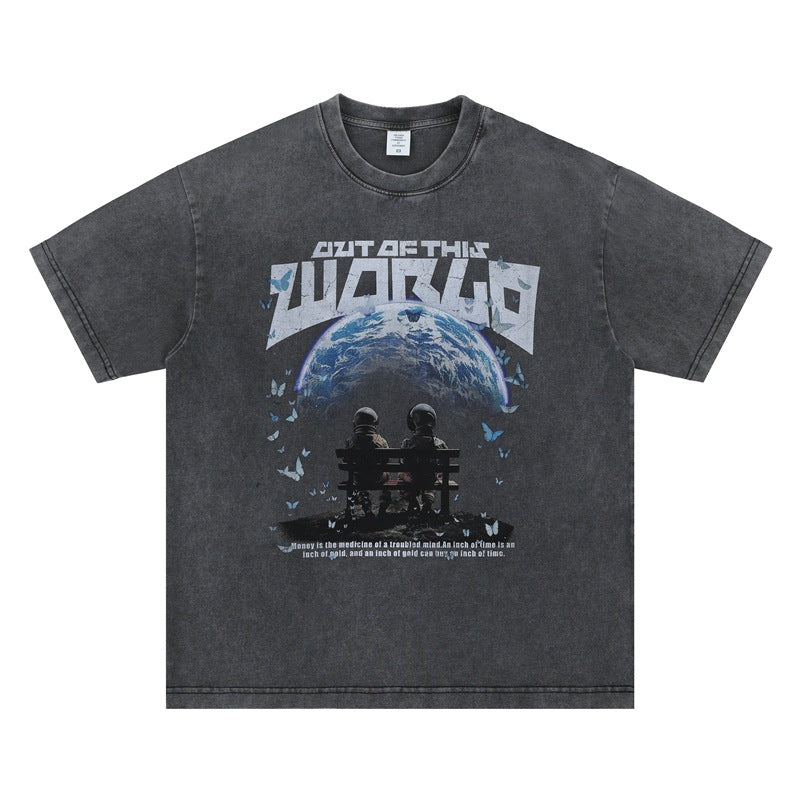 Vintage College Shirts Summer Wash Short Sleeve T-Shirt