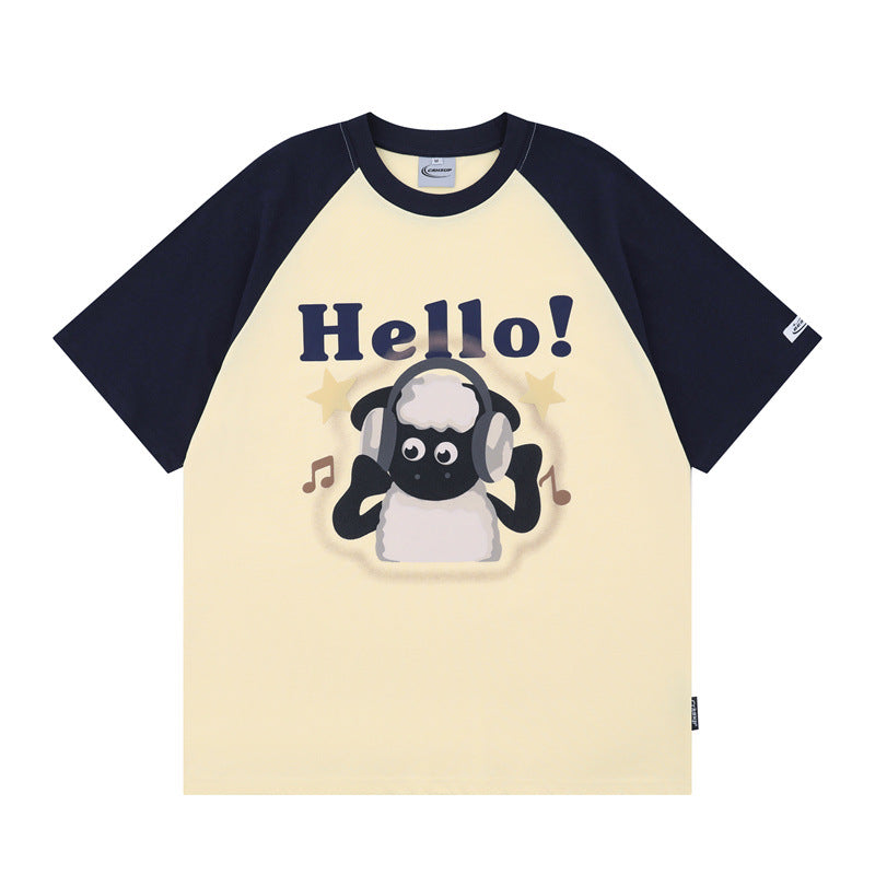 Camisetas streetwear Summer Vintage Casual Loose Short Sleeve T-Shirt