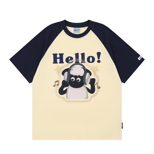 Camisetas streetwear Summer Vintage Casual Loose Short Sleeve T-Shirt
