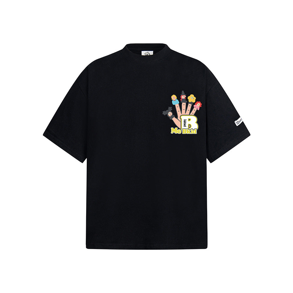 T shirt vintage usa loose round neck short sleeve t-shirt