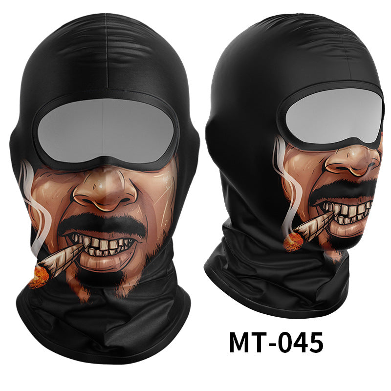 Cycling Windproof Hood Breathable Sunscreen Men's and Women's Ice Silk Fabric