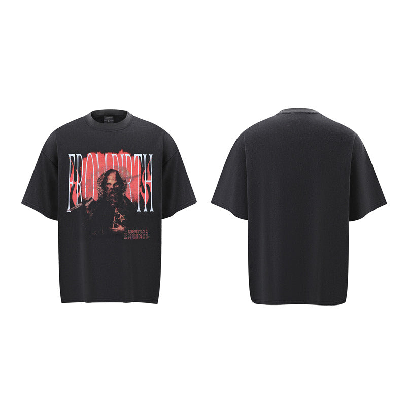 Hip hop clothing new york summer t-shirt short sleeves