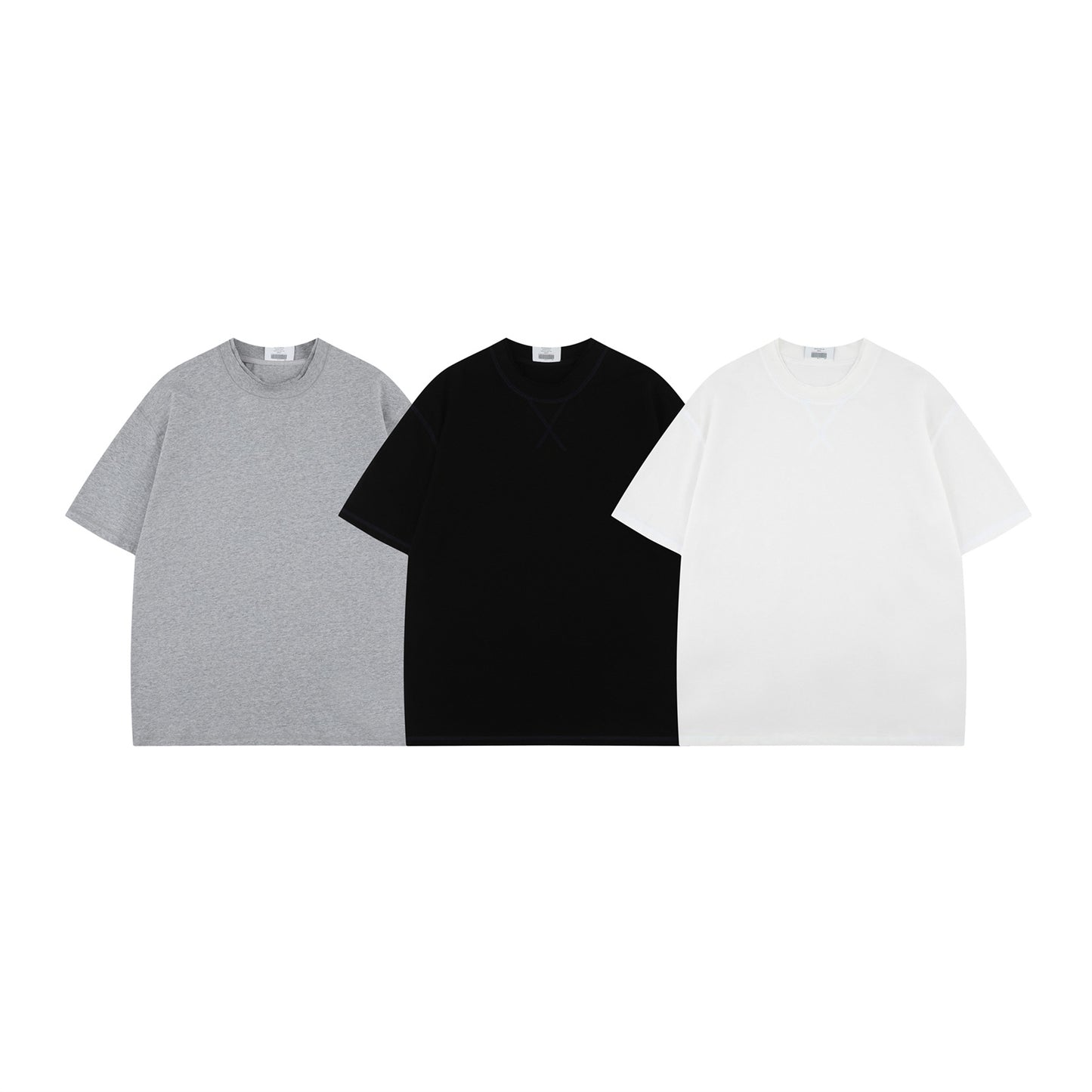 USA Vintage T-Shirt Bright Line Decoration Men's Summer Loose