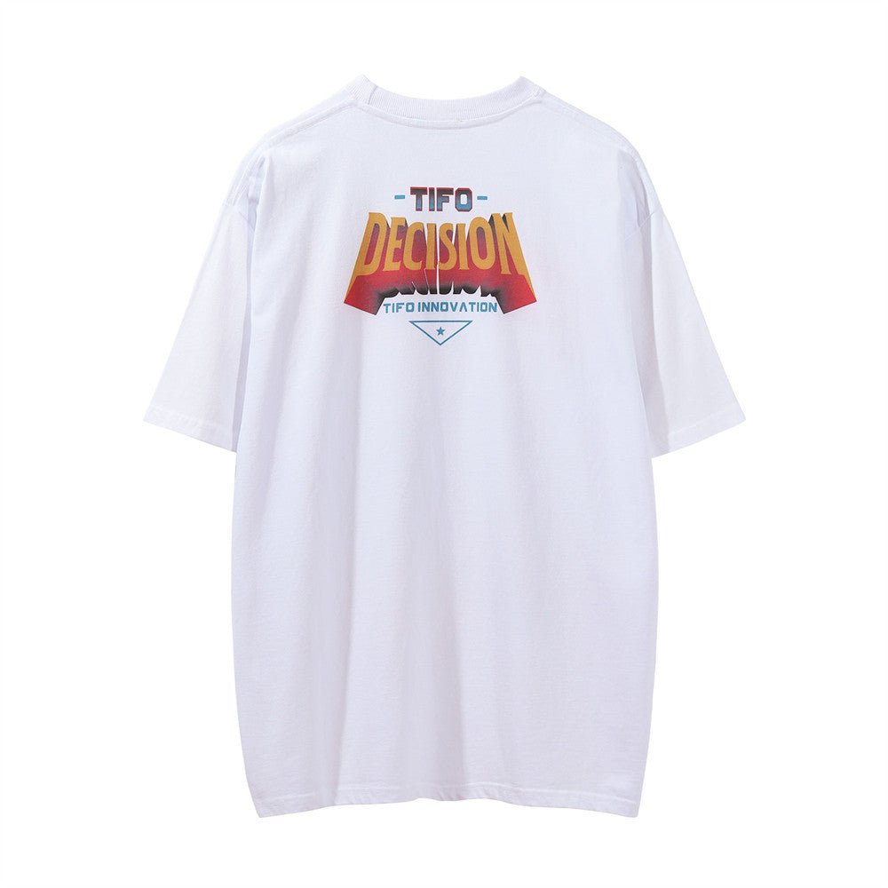 Racing oversized t shirt short sleeve t-shirt, summer