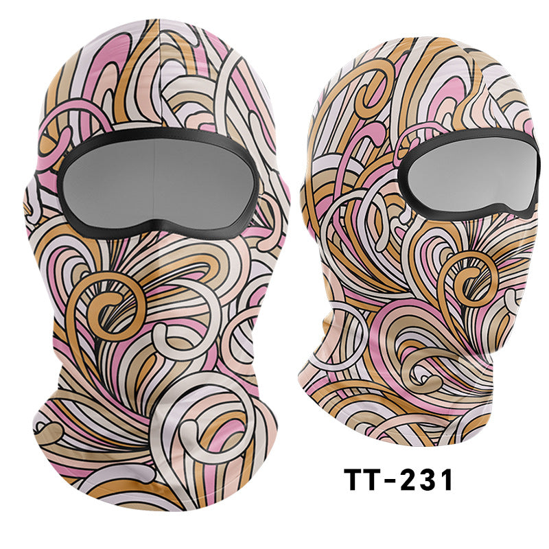 Cycling Windproof Hood Sunscreen Ice Silk Headgear