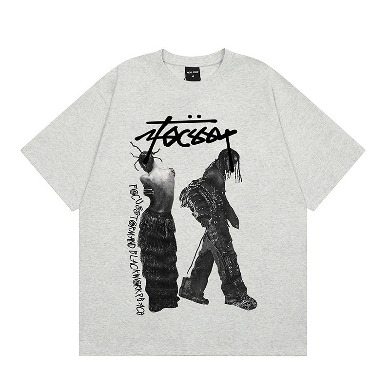 Hip hop shirt short sleeve t-shirt summer top