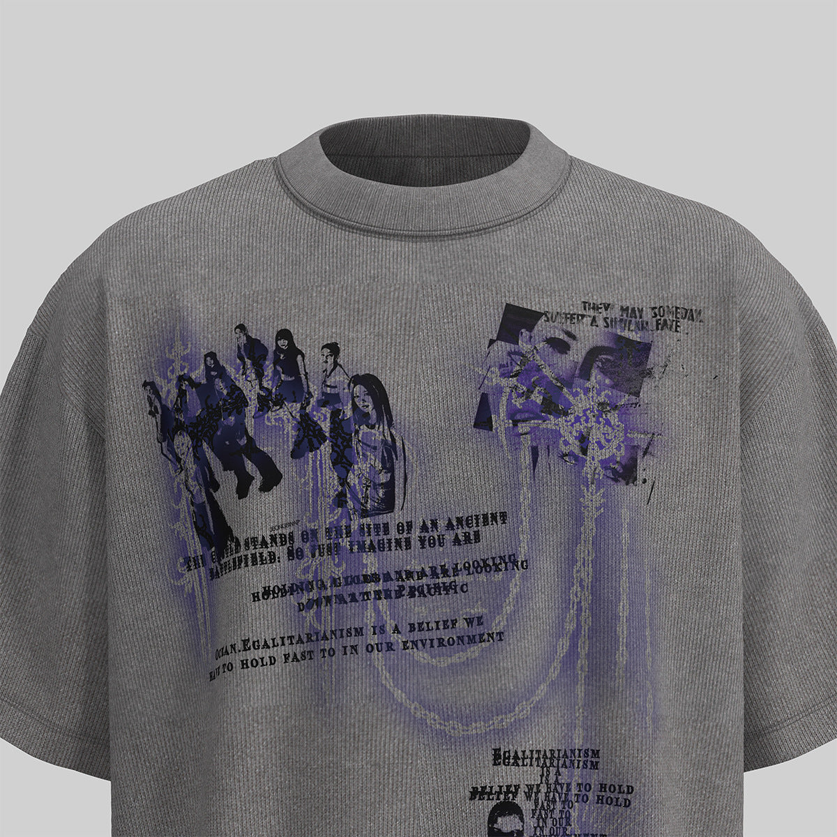 Hustle vintage summer graffiti print short sleeve t-shirt