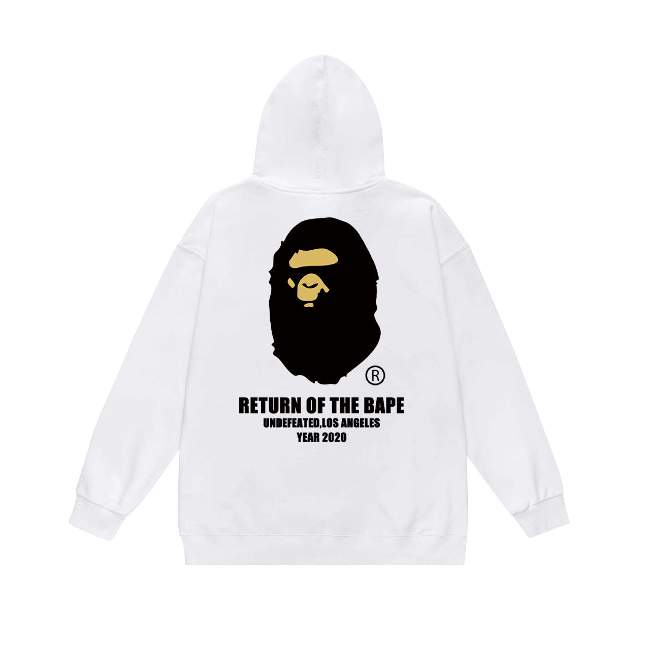 Ape Hoodie Autumn/Winter Letter Print Loose Hoodie Pullover Ape Sweater