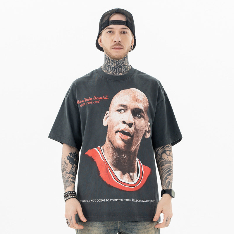 Vic Streetwear Summer Old Short Sleeve T-Shirt