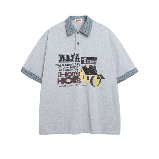 Vestimenta De Los 90 Summer Short Sleeve T-Shirt Lapel Polo Shirt