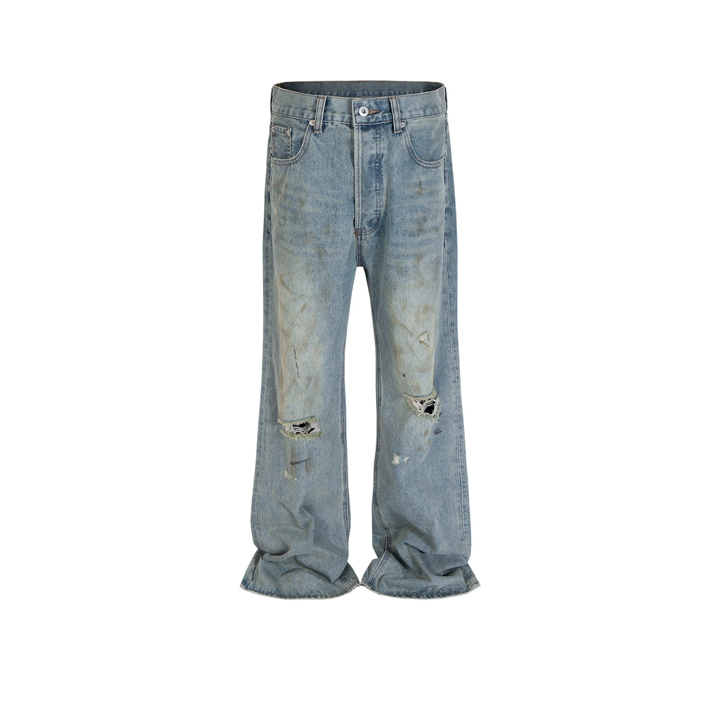 Rock Revival Jeans Trousers Washed and Used Ripped Jeans