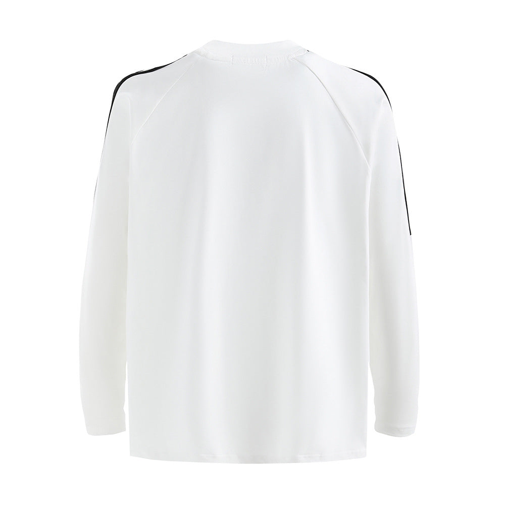 Racing oversized t shirt hip hop alphabet print long sleeve t-shirt, top
