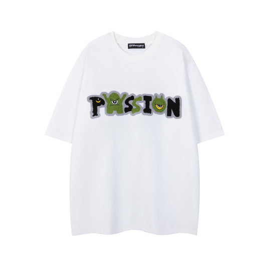 Distorted vintage T-shirt summer oversize casual top