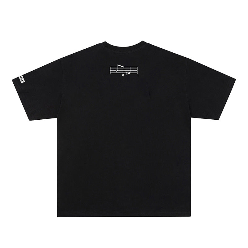 Vintage Tišö Rt sheet music print short-sleeved T-shirt