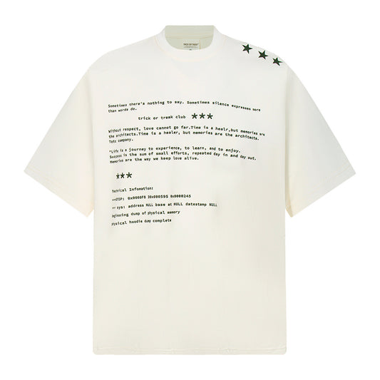 New York Hip Hop Style Vintage Alphabet Short Sleeve T-Shirt Summer Oversize Casual Top