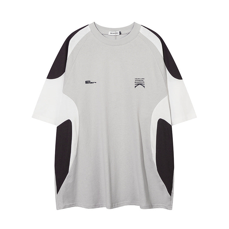 Racing oversized t shirt cleanfit racing short sleeve t-shirt