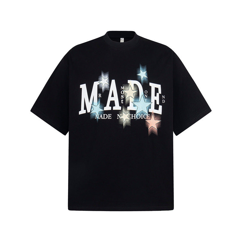 Casual Street Wear Loose Short Sleeve T-Shirt Summer Casual