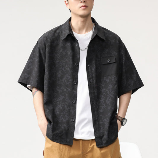 Men T-shirts Short Sleeve Shirts Loose
