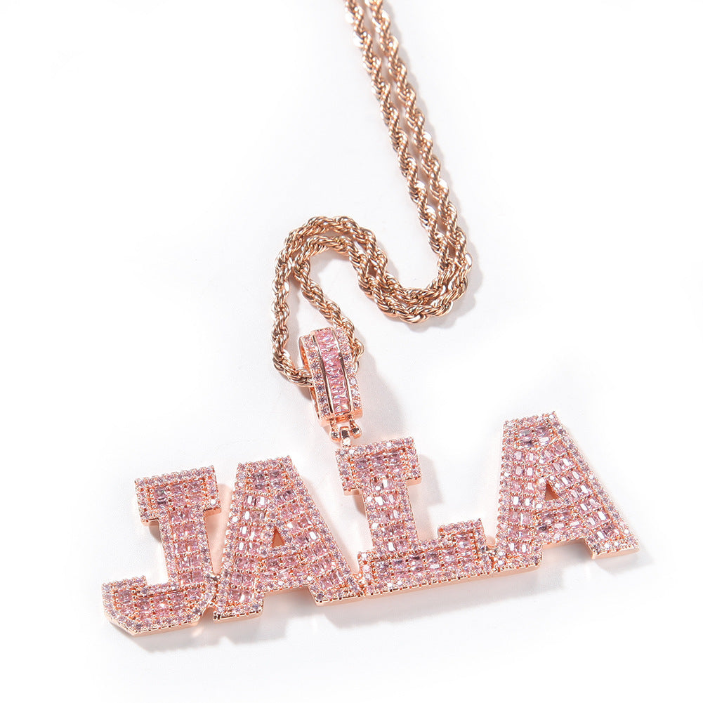 Jewelry Fashion Letter Pendant Necklace Word Up Royalty