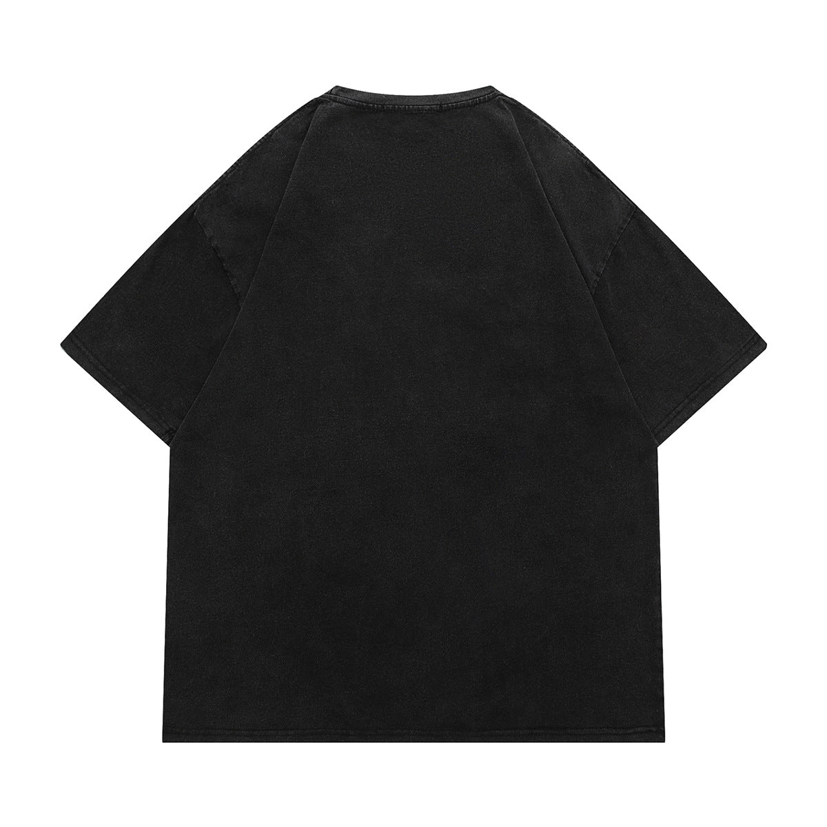 Hip hop shirt short sleeve character wash water old t-shirt