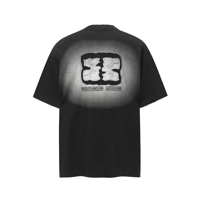 Casual Street Wear High Neck Loose Short Sleeve T-Shirt