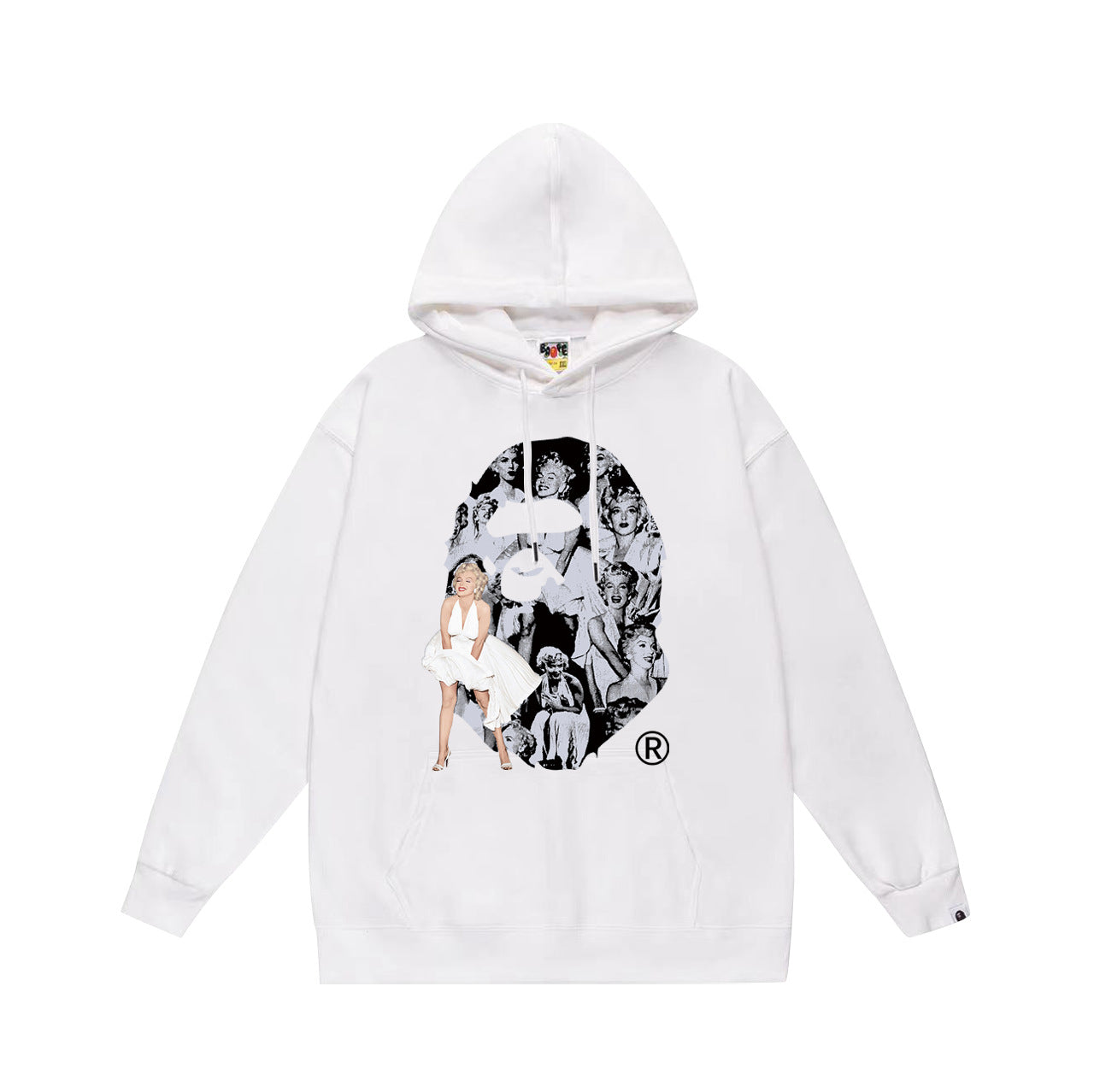 Ape Hoodie Autumn/Winter Letter Print Loose Hoodie Pullover Ape Sweater