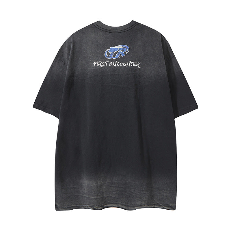 Nyc T Shirt Summer Vintage Casual Loose Short Sleeve T-Shirt