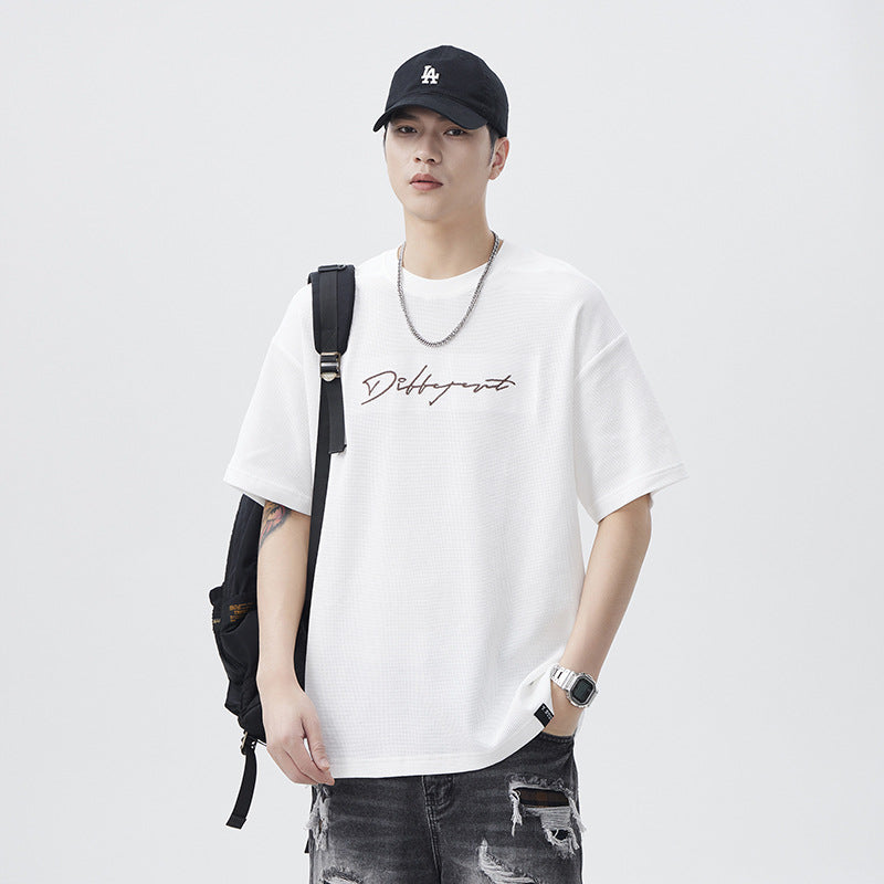 Men T-shirts Short Sleeve Summer Loose Top