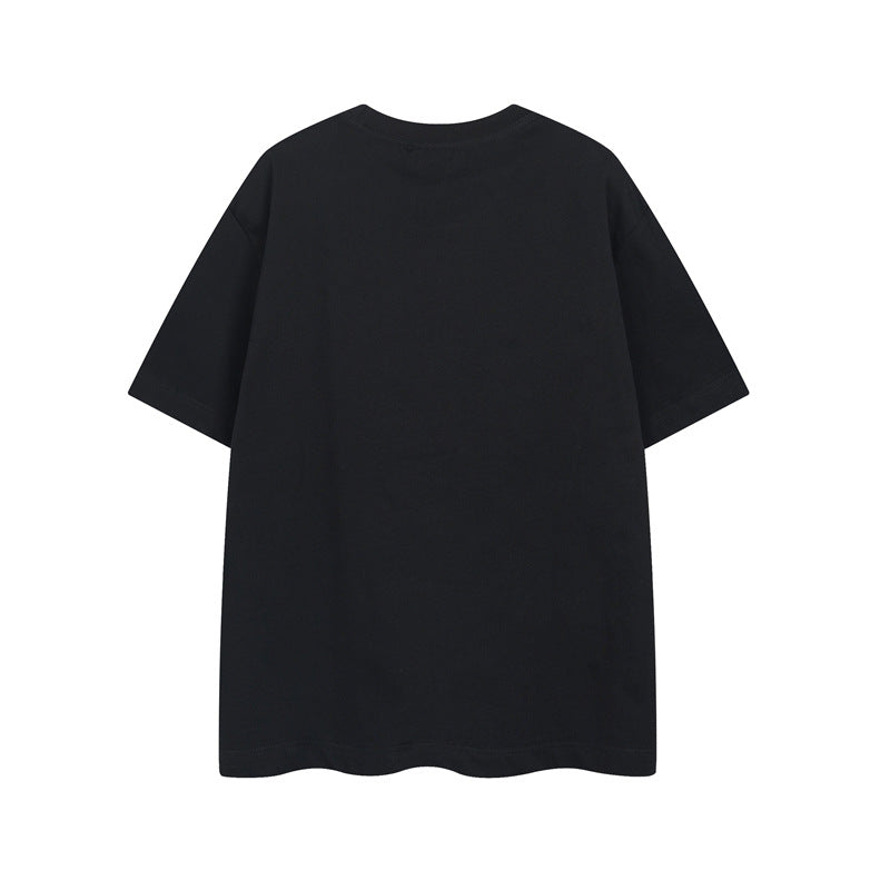 Y2K mens shirt vintage alphabet print short sleeve t-shirt