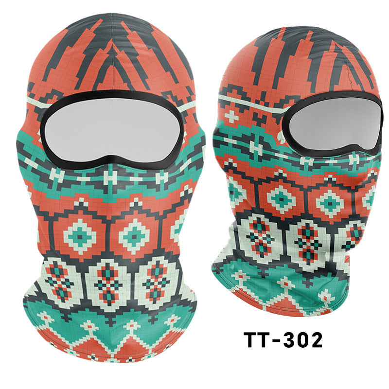 Cycling Windproof Hood Sunscreen Mask Scarf Integrated Lining