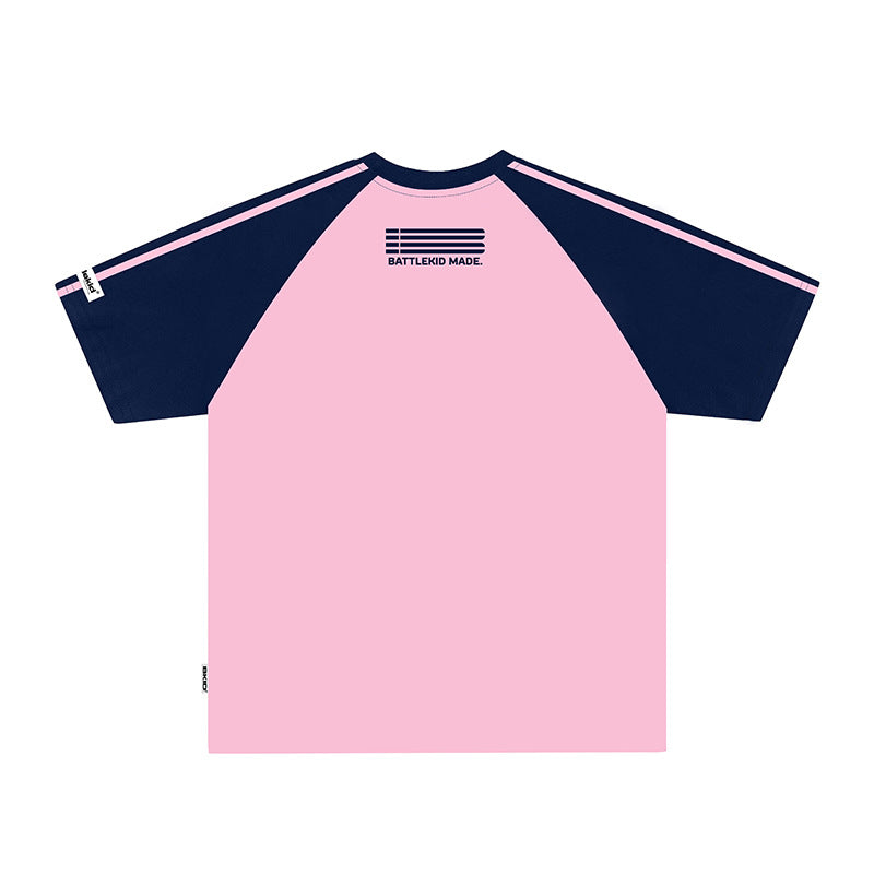 Vintage Usa Shirt Letter Embroidery Short Sleeve T-Shirt