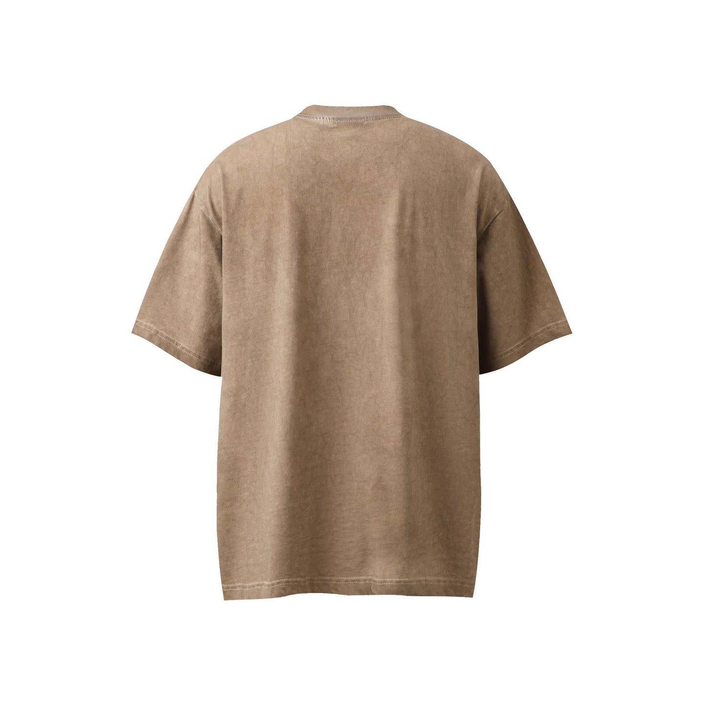 Hip hop shirt retro t-shirt short sleeve loose old print