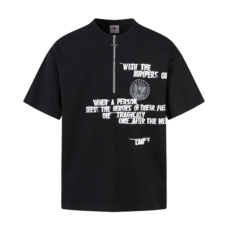 Casual Street Wear Short Sleeve Loose Drop T-Shirt