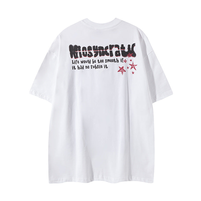 Nyc T Shirt Vintage Short Sleeve T-Shirt Summer Loose Casual Top