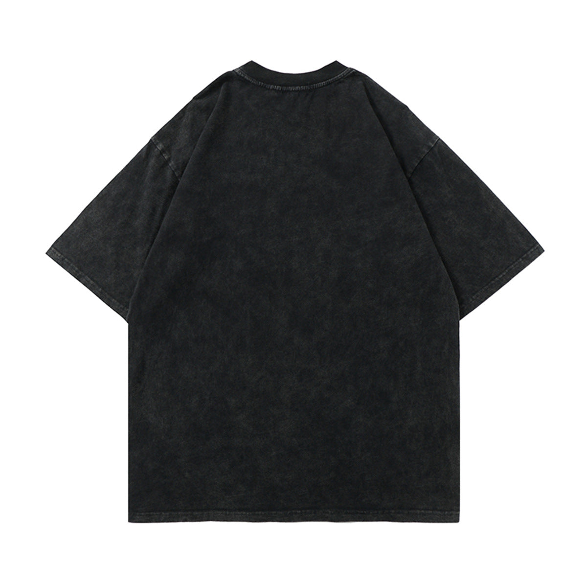 Hustle vintage summer hip hop wash t-shirt short sleeve